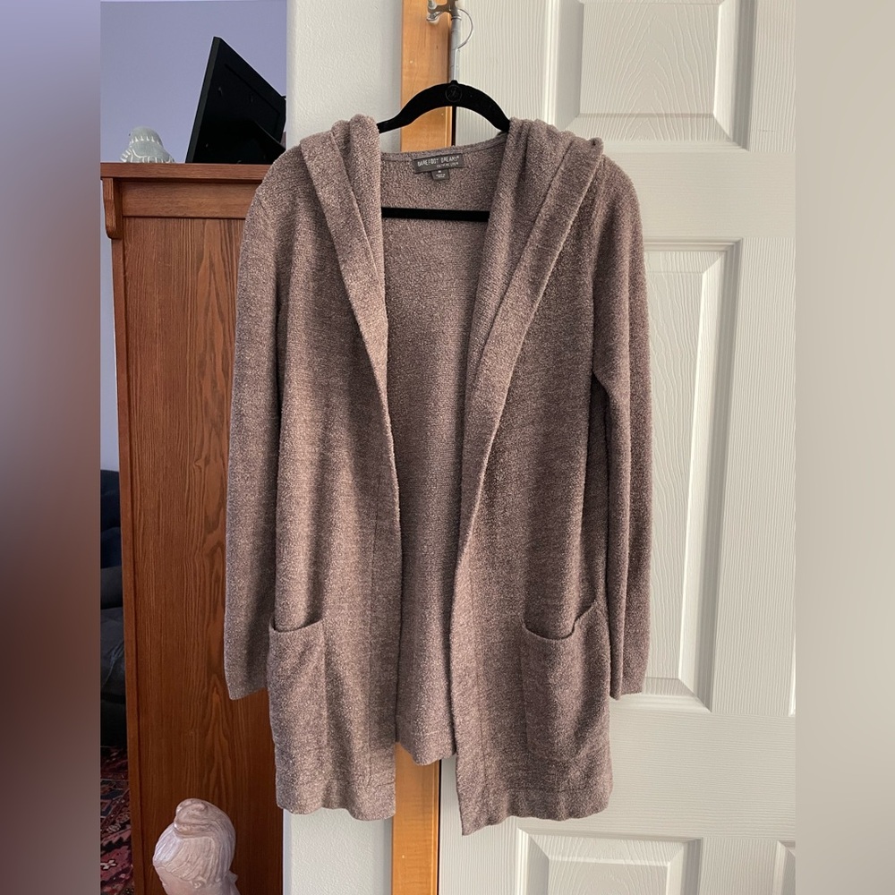 Barefoot Dreams hooded cardigan